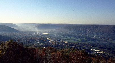 Port Allegany as seen from old TV tower Hilltop